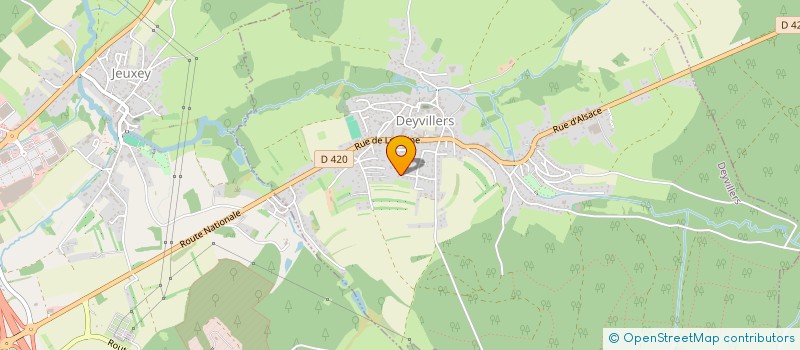 localisation de l'entreprise BRUCEL à DEYVILLERS