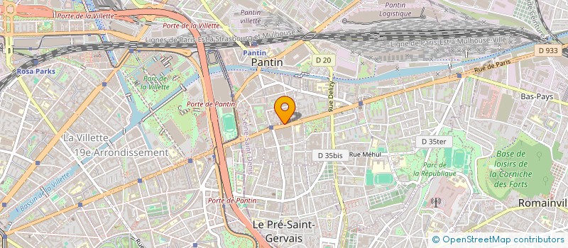 localisation de l'entreprise BRUCHEPEL  PANTIN