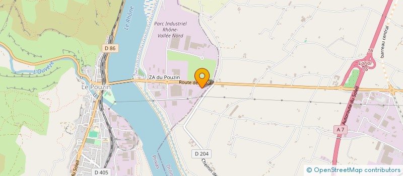 localisation de l'entreprise BRUCHET  LE POUZIN