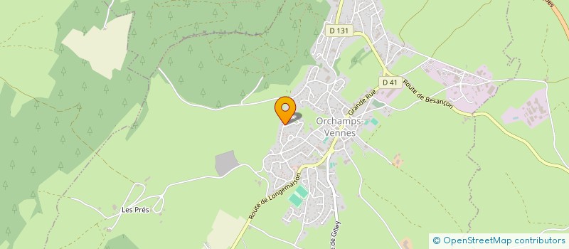 localisation de l'entreprise BRUCHON à ORCHAMPS-VENNES