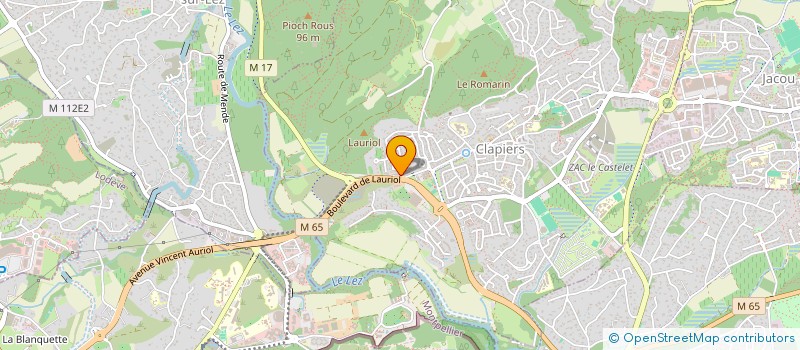 localisation de l'entreprise BRUCLAP  CLAPIERS