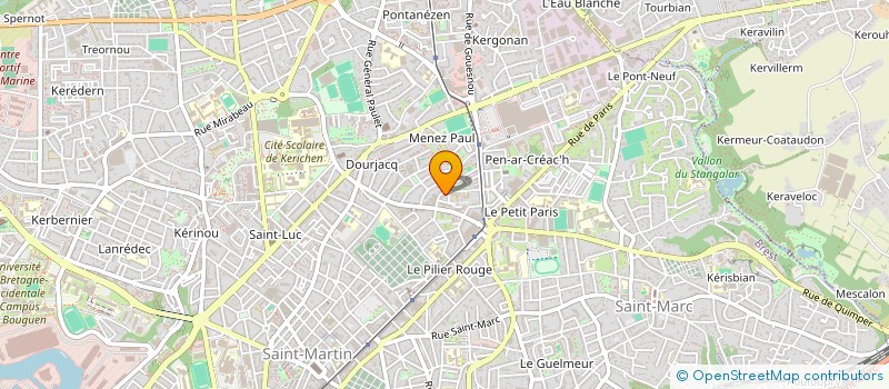 localisation de l'entreprise BRUD NEVEZ à BREST
