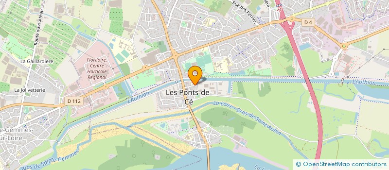 localisation de l'entreprise BRUDEL  LES PONTS-DE-CE