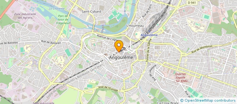localisation de l'entreprise BRUDEY SNEACKERS FAMILY à ANGOULEME