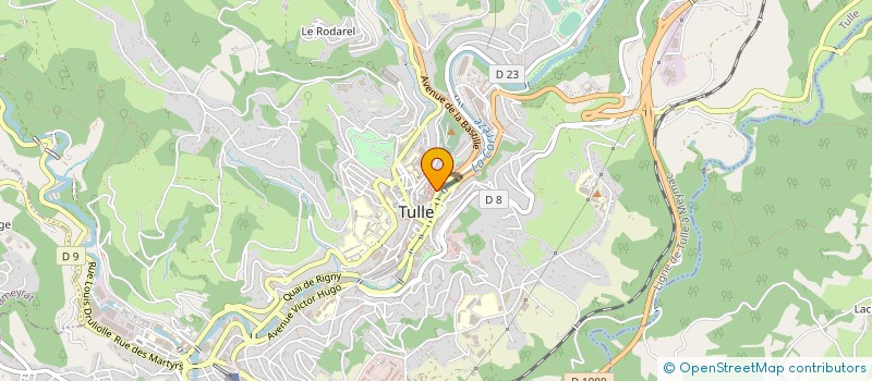 localisation de l'entreprise BRUDIEUX BERNARD ET PIERRE  TULLE