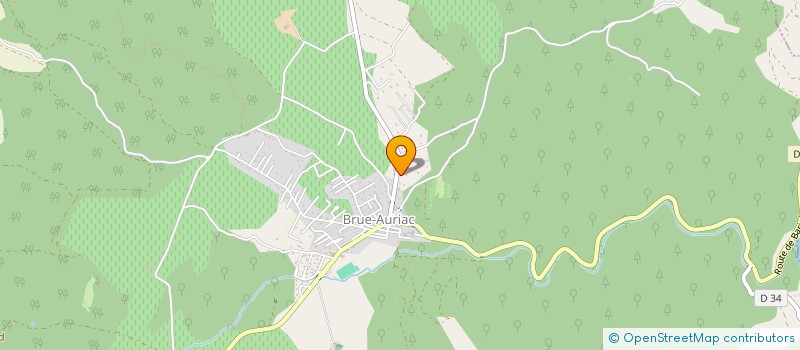 localisation de l'entreprise BRUE AURIAC TRAVAUX à BRUE-AURIAC