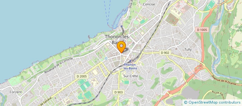 localisation de l'entreprise BRUET-FAURE à THONON-LES-BAINS