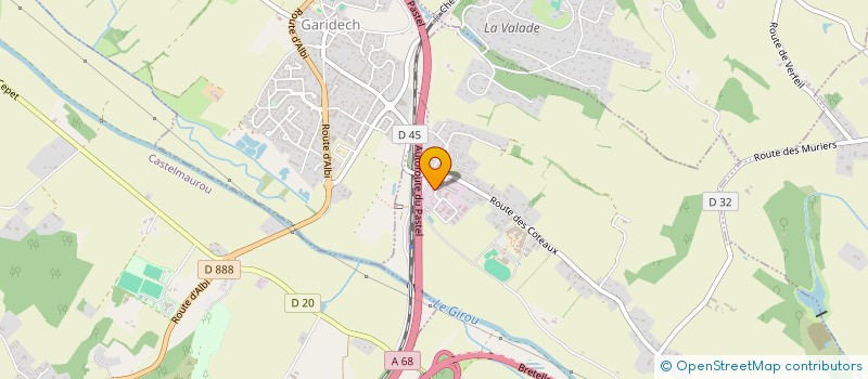 localisation de l'entreprise BRUGEAUD  GRAGNAGUE