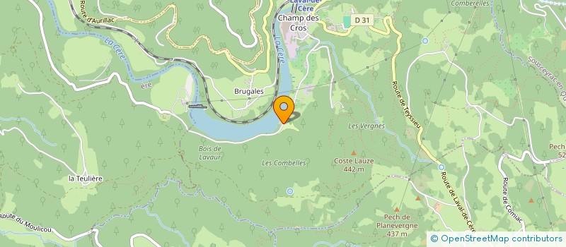 localisation de l'entreprise BRUGERE  LAVAL-DE-CERE