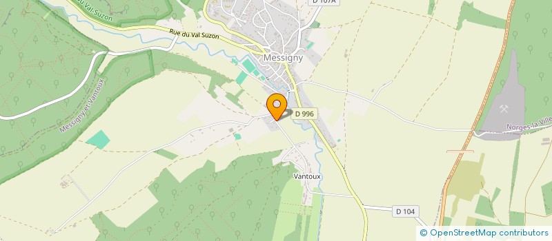 localisation de l'entreprise BRUGES  MESSIGNY-ET-VANTOUX