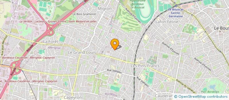 localisation de l'entreprise BRUGES à BORDEAUX