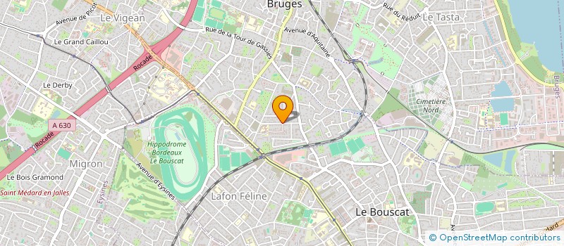 localisation de l'entreprise BRUGES MEDICAL 33  BRUGES