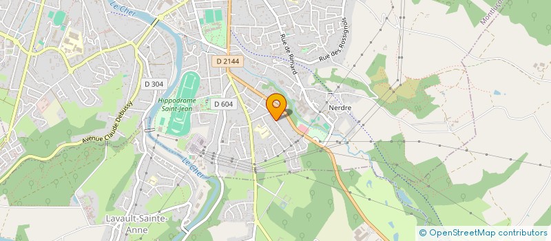 localisation de l'entreprise BRUGGE  MONTLUCON