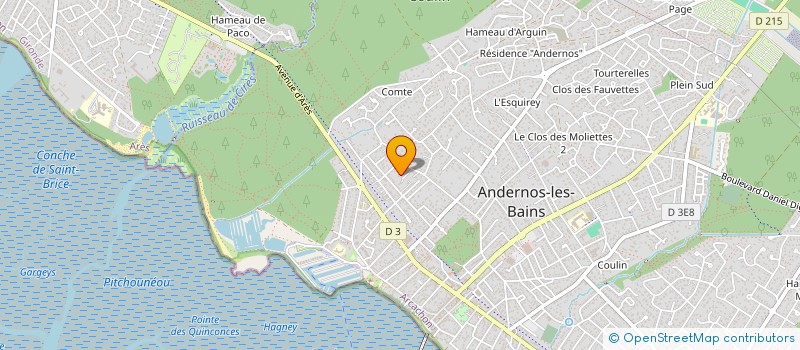 localisation de l'entreprise BRUGIER FRAYSSE  ANDERNOS-LES-BAINS