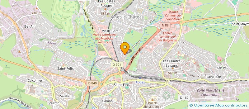 localisation de l'entreprise BRUGIER HUBERT SERIGRAPHIE  ONET-LE-CHATEAU