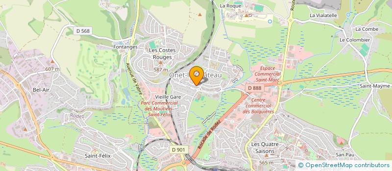 localisation de l'entreprise BRUGIER LAURENT  ONET-LE-CHATEAU