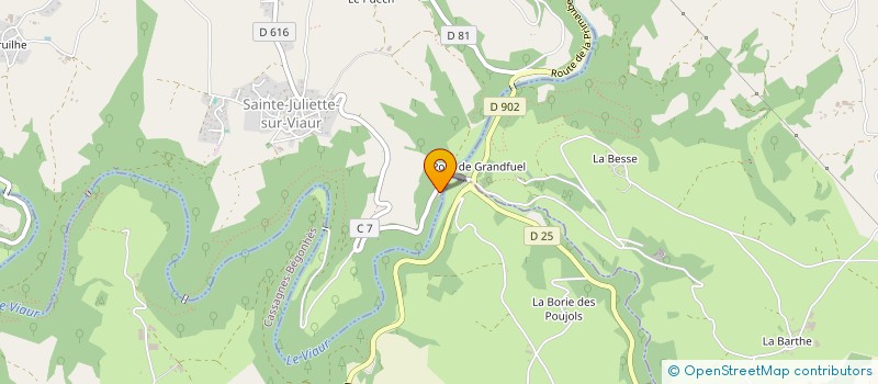 localisation de l'entreprise BRUGIER RENE ET MARIE THERESE  COMPS-LA-GRAND-VILLE