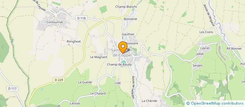 localisation de l'entreprise BRUGNE & FILS  SAINT-JULIEN-DE-COPPEL