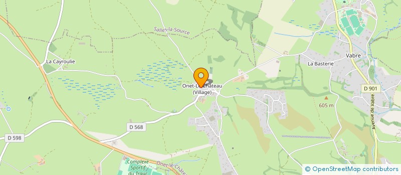 localisation de l'entreprise BRUGNON  ONET-LE-CHATEAU