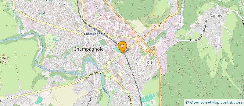 localisation de l'entreprise BRUGNOT LOISIRS  CHAMPAGNOLE