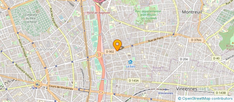 localisation de l'entreprise BRUGUE à MONTREUIL