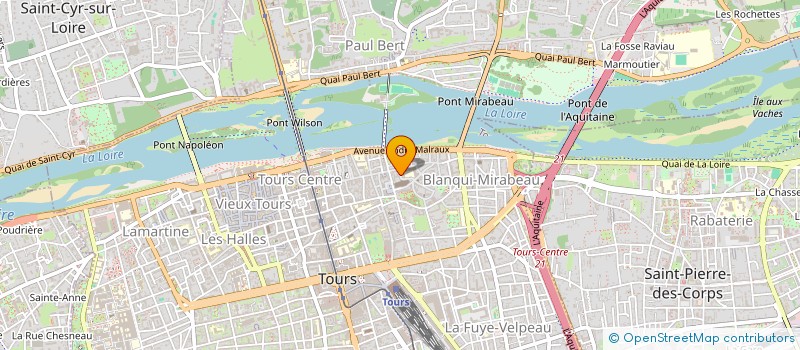 localisation de l'entreprise BRUIT CONTEMPORAIN  SAINT-PIERRE-DES-CORPS