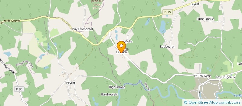 localisation de l'entreprise BRUIT DE FOND (BRUIT PARASITE EN FOND SONORE )  MARVAL