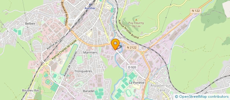 localisation de l'entreprise BRUIT DE K'SSEROLES à AURILLAC