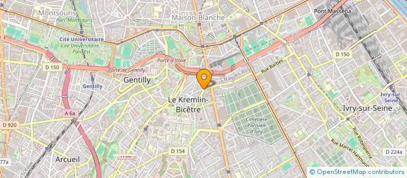 localisation de l'entreprise BRUIT DU SOURIRE  LE KREMLIN-BICETRE