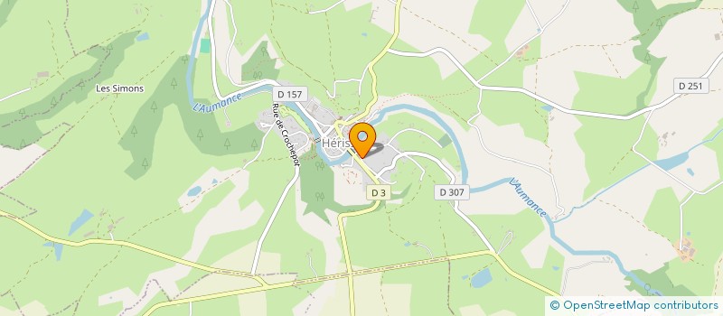 localisation de l'entreprise BRUIT ROSE à HERISSON