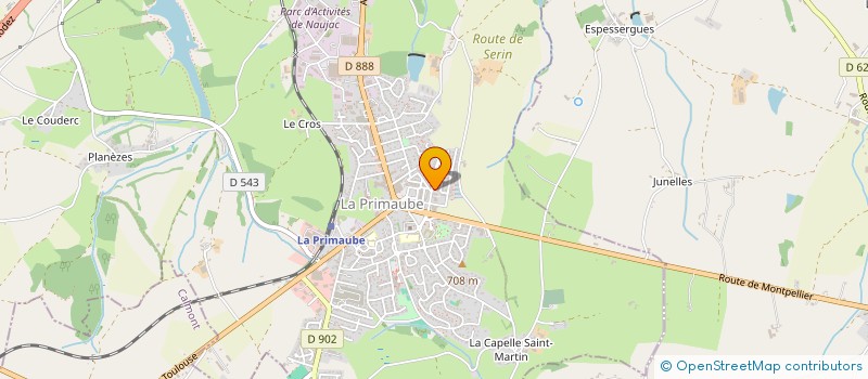 localisation de l'entreprise BRUITS DE COULOIRS  LUC-LA-PRIMAUBE