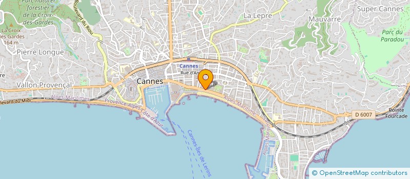 localisation de l'entreprise BRULAU à CANNES
