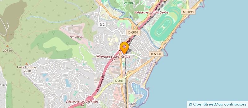 localisation de l'entreprise BRULEE 7 à VILLENEUVE-LOUBET