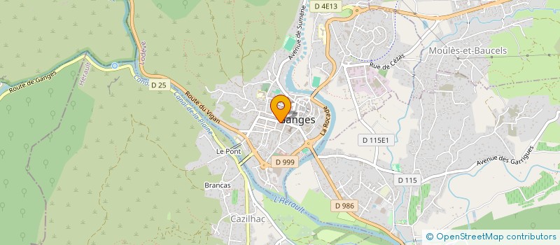 localisation de l'entreprise BRULERIE DES CEVENNES à GANGES
