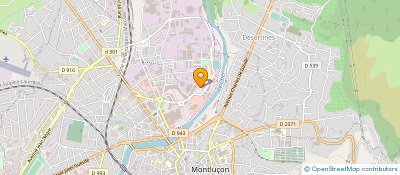 localisation de l'entreprise BRULHET à MONTLUCON