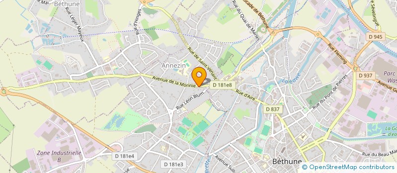 localisation de l'entreprise BRULIN  ANNEZIN