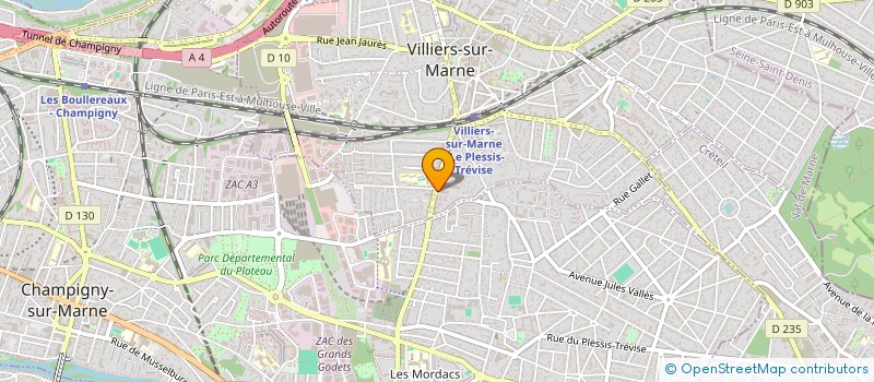 localisation de l'entreprise BRULIN GILBERT GESTION CONSEIL à VILLIERS-SUR-MARNE