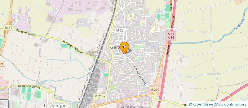 localisation de l'entreprise BRUM  GERZAT