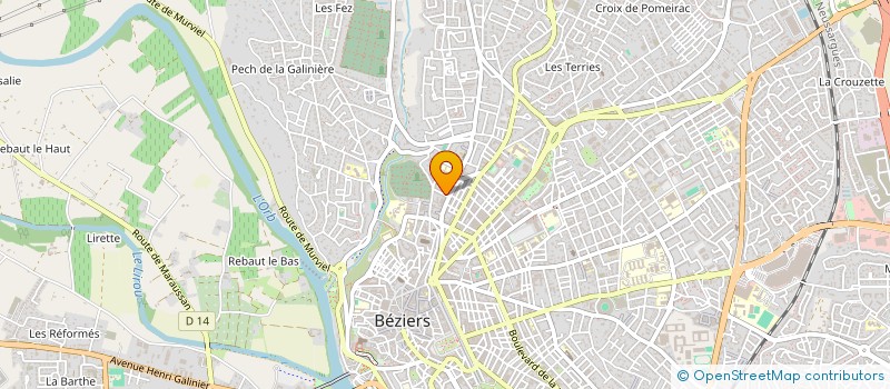 localisation de l'entreprise BRUMA  BEZIERS