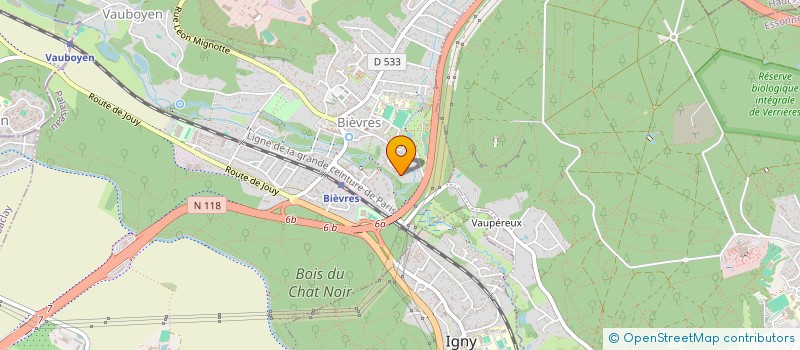 localisation de l'entreprise BRUMA  BIEVRES