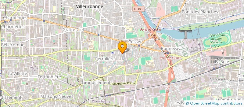 localisation de l'entreprise BRUMA CHOPIN  VILLEURBANNE