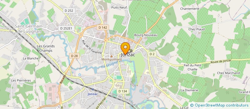 localisation de l'entreprise BRUMAR à JONZAC