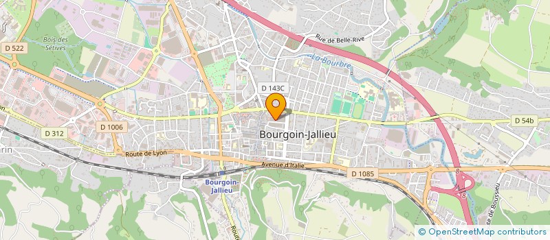 localisation de l'entreprise BRUMAZUR à BOURGOIN-JALLIEU