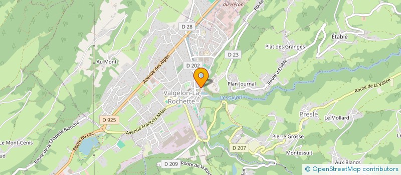 localisation de l'entreprise BRUME DES ILES - FLEURS DES CHAMPS  VALGELON-LA ROCHETTE