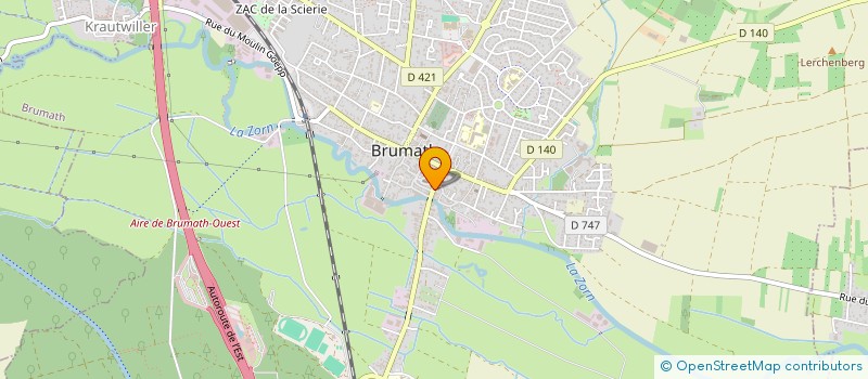 localisation de l'entreprise BRUMOPTIC à BRUMATH