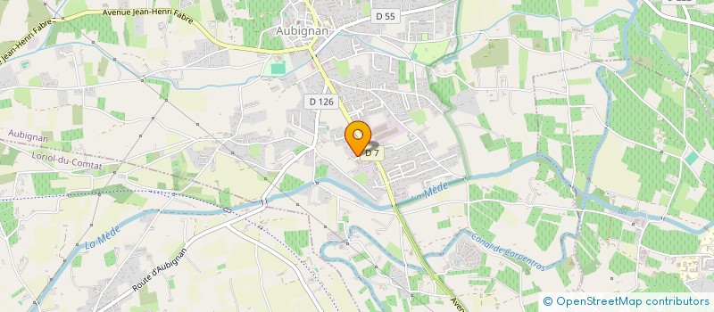 localisation de l'entreprise BRUN à AUBIGNAN