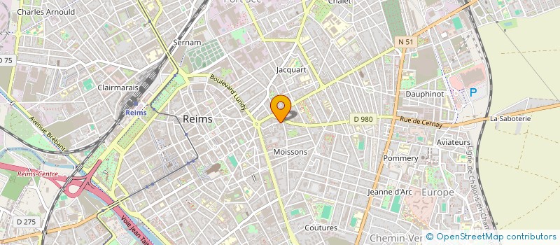 localisation de l'entreprise BRUN à REIMS