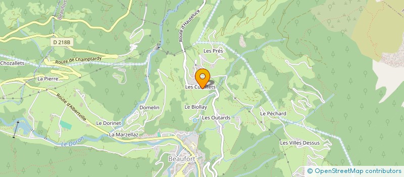 localisation de l'entreprise BRUN à BEAUFORT