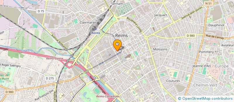 localisation de l'entreprise BRUN  REIMS