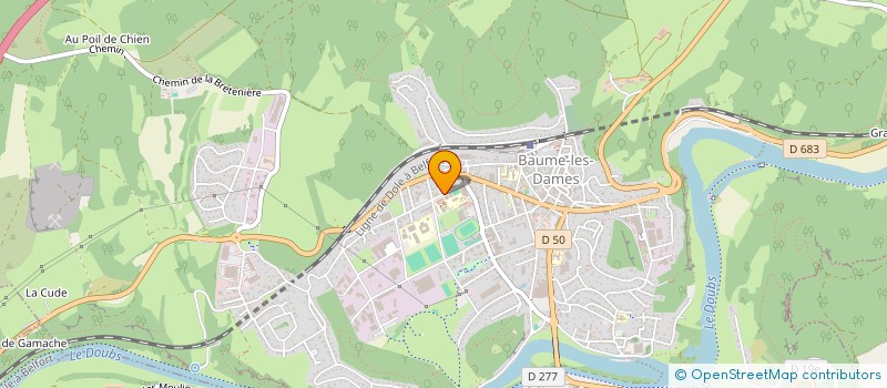 localisation de l'entreprise BRUN  BAUME-LES-DAMES